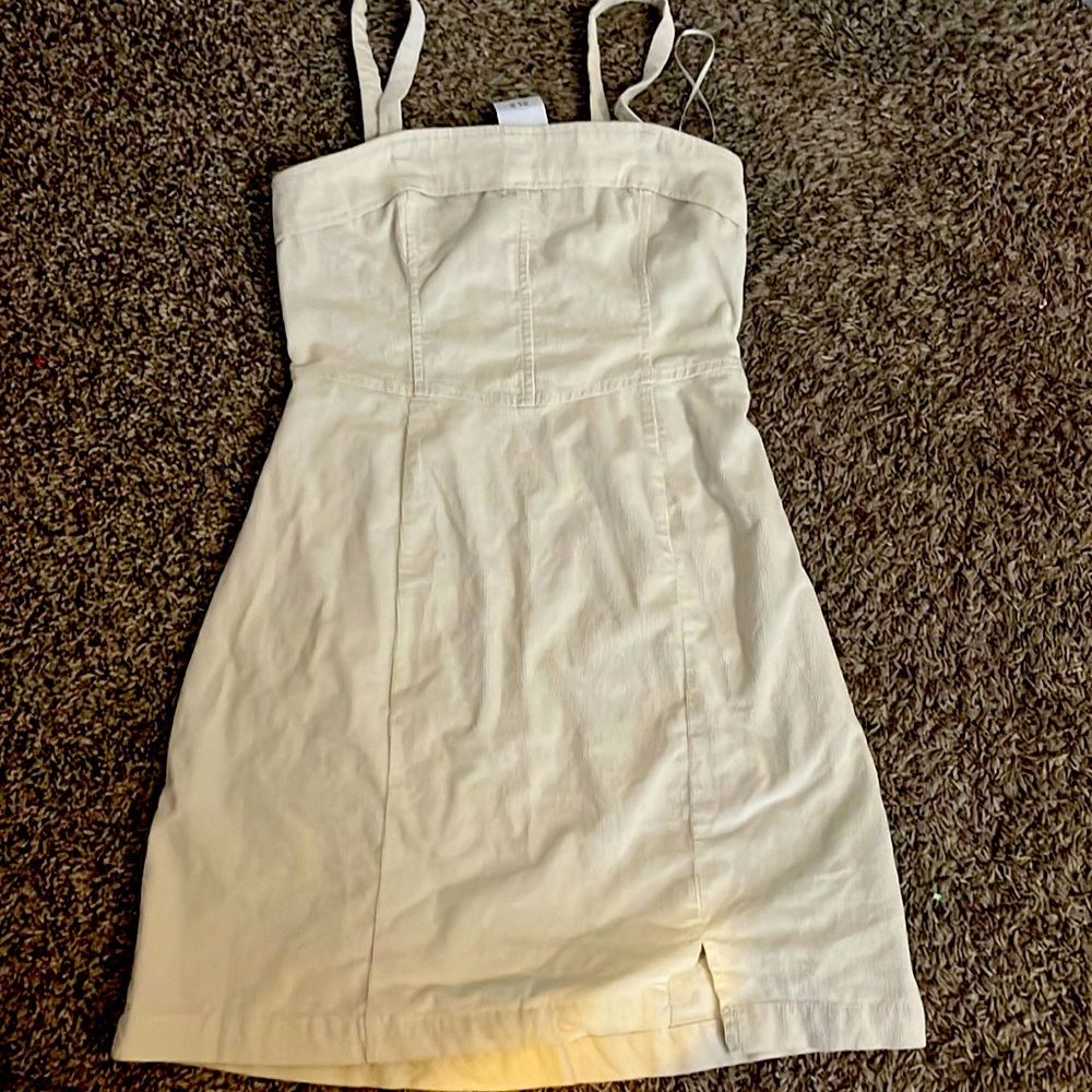Light Cream Corduroy Mini dress.